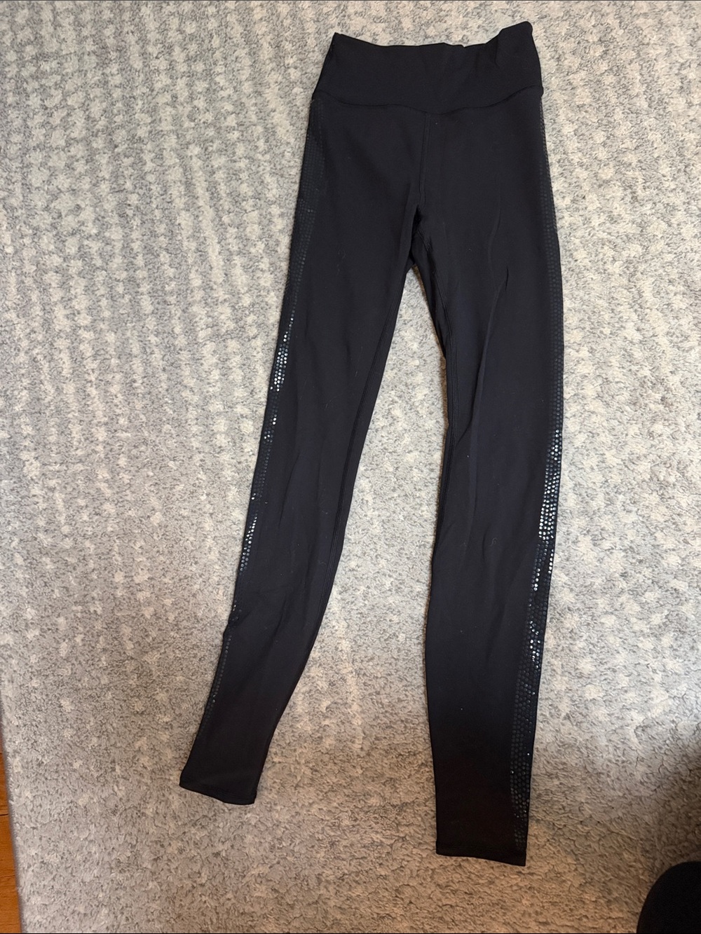 Black Leggings with Side pattern